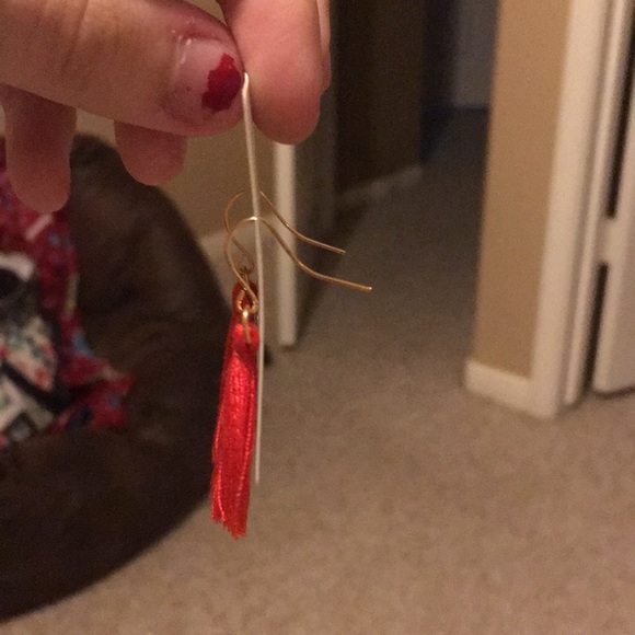 NEW 3 earring bundle! Two tassel and one hoop - Picture 3 of 8